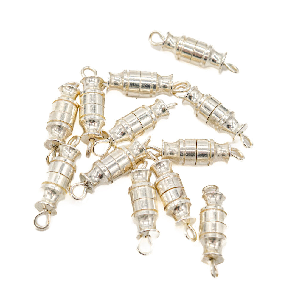 Barrel Screws Silver Plated Pack of 12