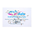 Bolt Rings 9 mm Silver Plated Pack of 12