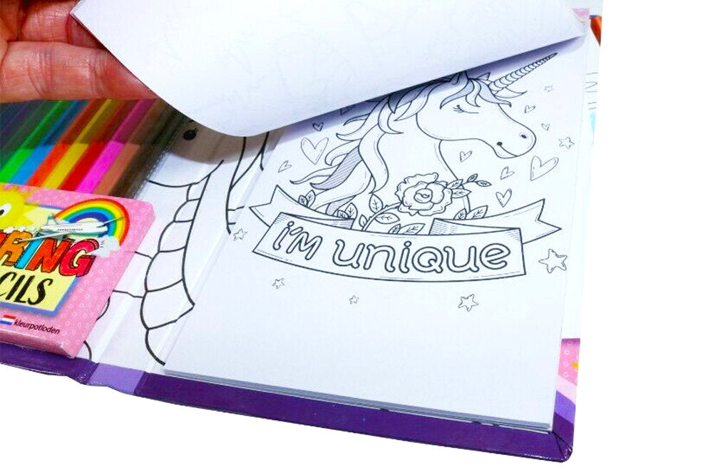 Travel Colouring Set Mermaid & Unicorns