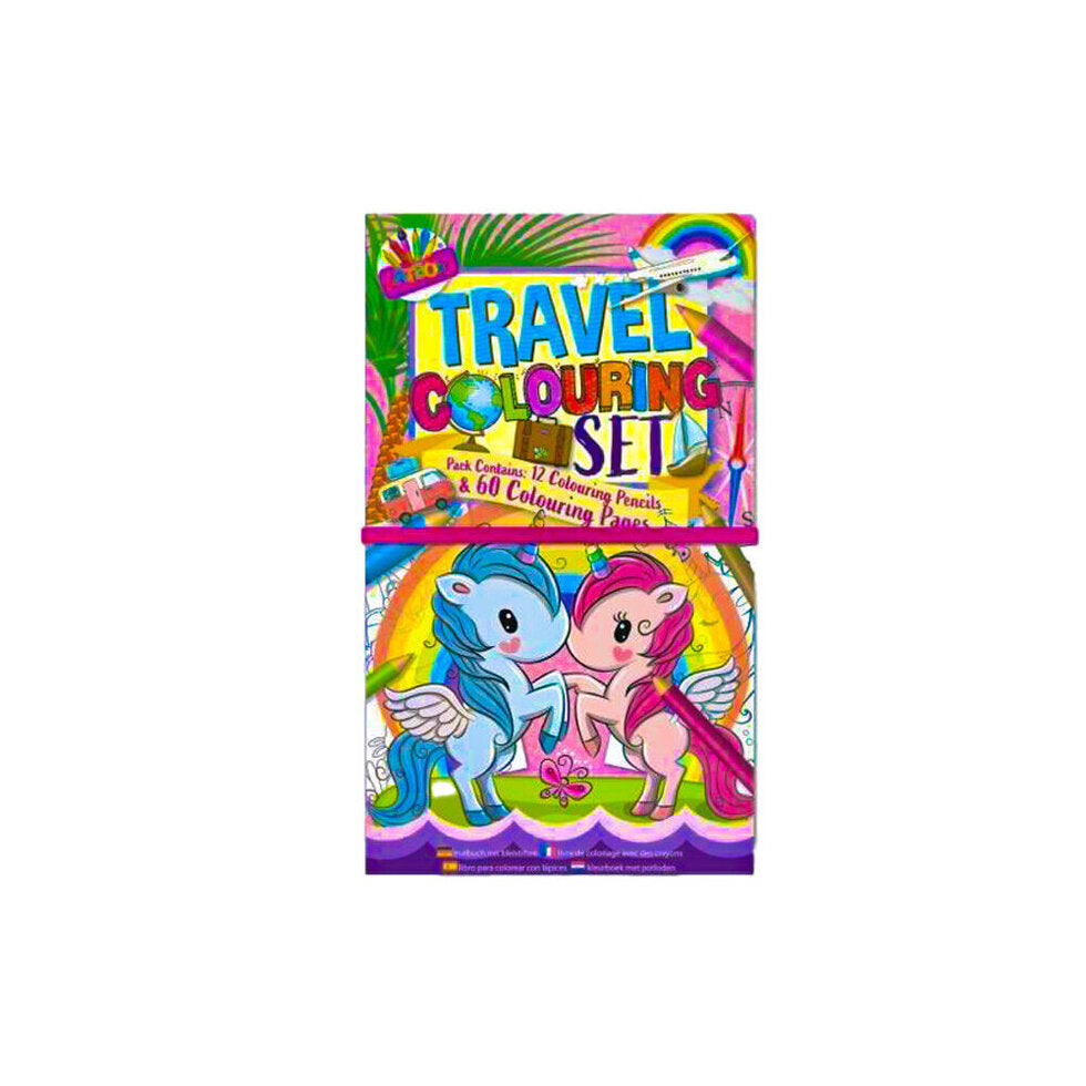 Travel Colouring Set Mermaid & Unicorns