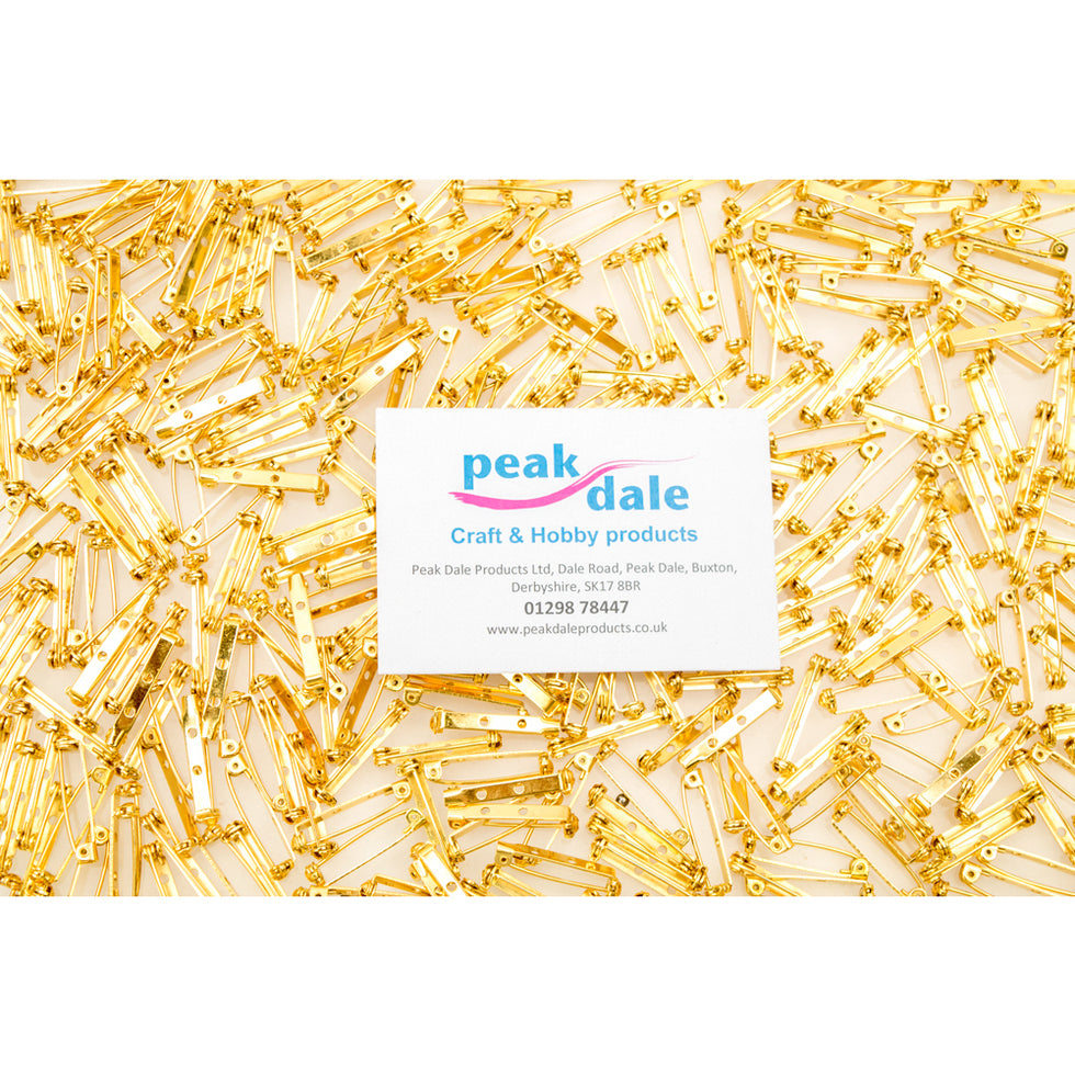 Brooch Pin No 3 Gilt Plated 25mm Pack of 144