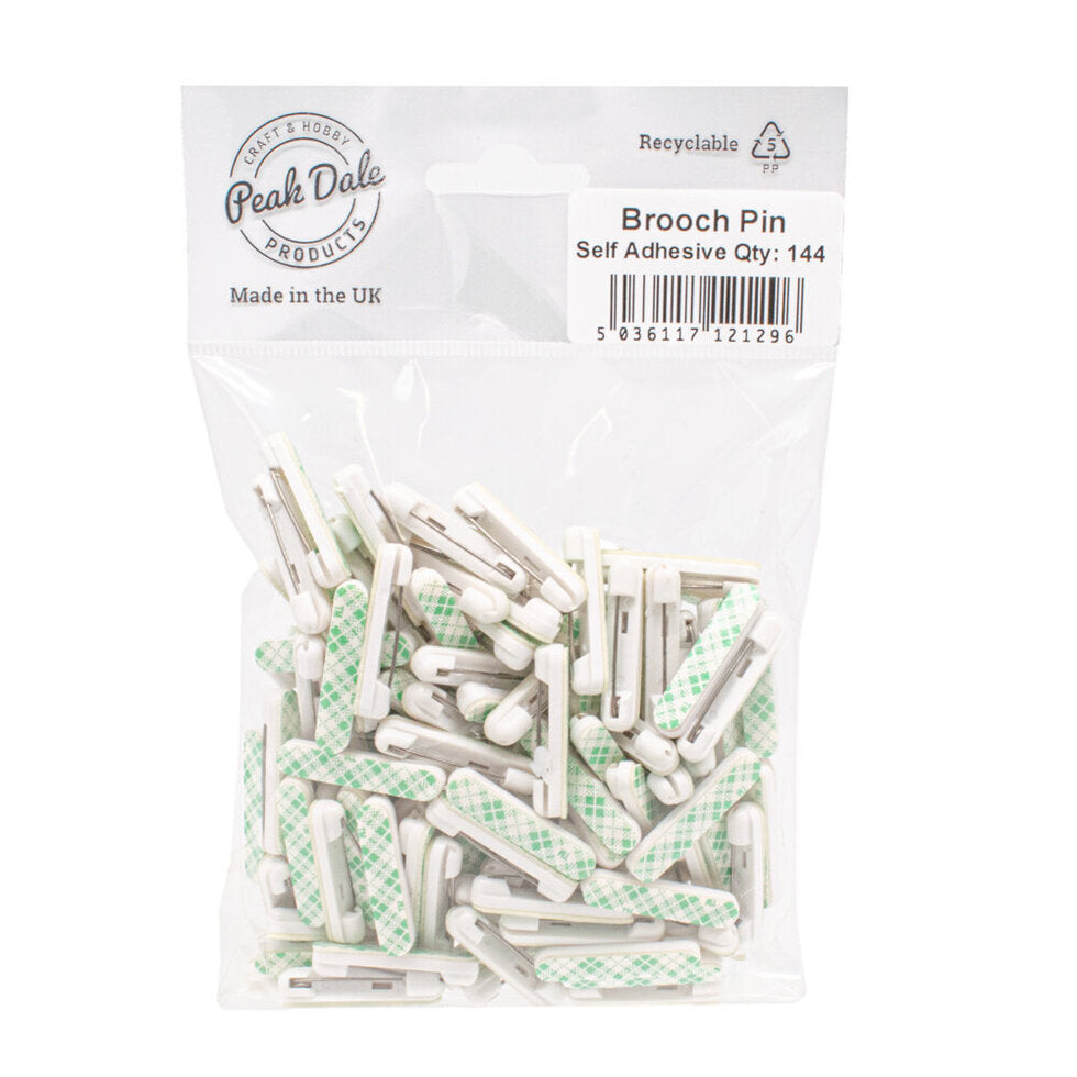Brooch Pin Self Adhes 30mm Pack of 144