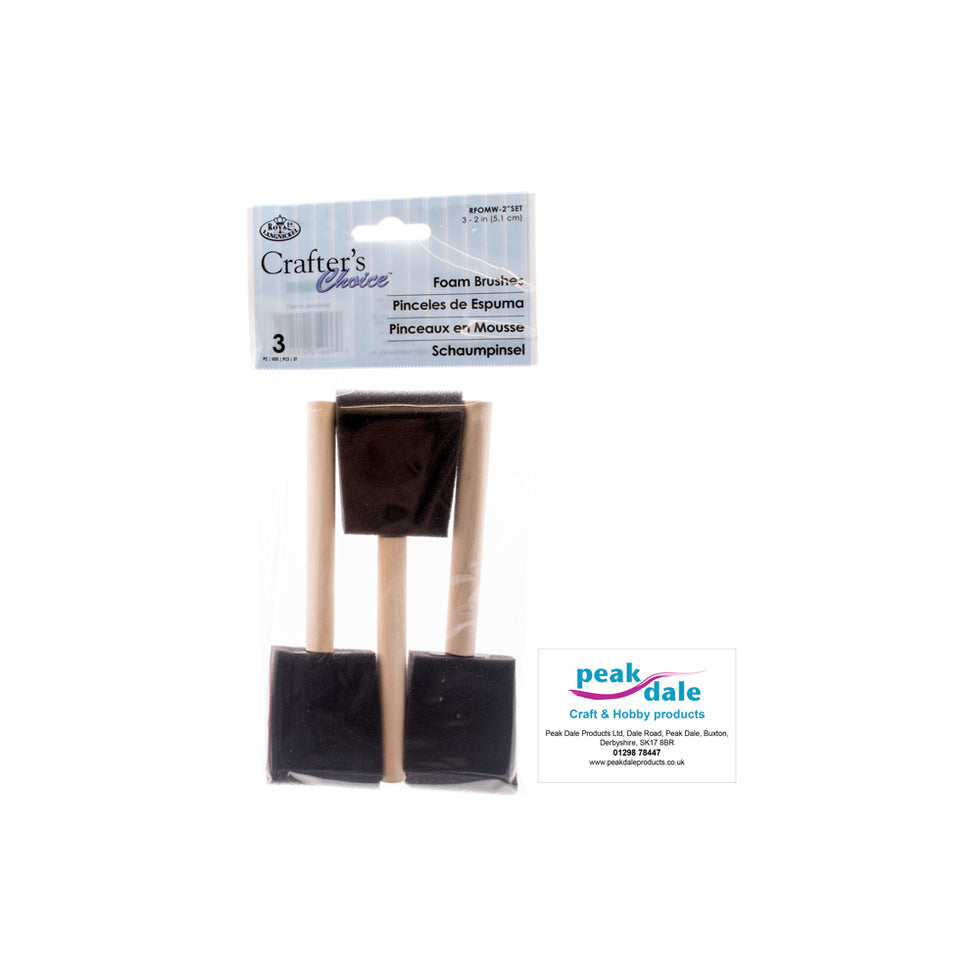 Foam Brushes 50mm (2inch) Set of 3