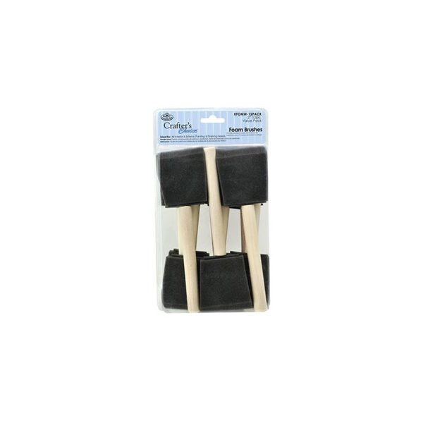 Foam Brushes 50mm (2inch) Pack of 12