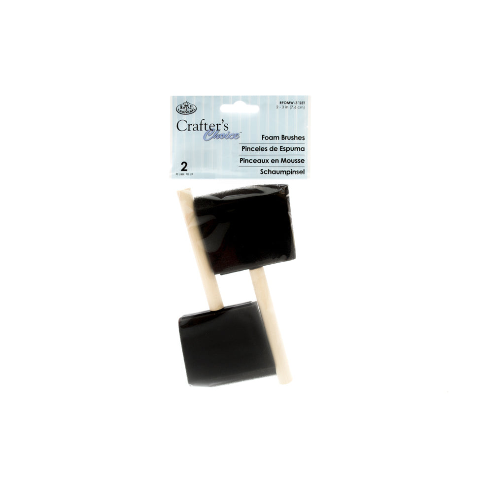 Foam Brushes 75mm (3inch) Set of 2