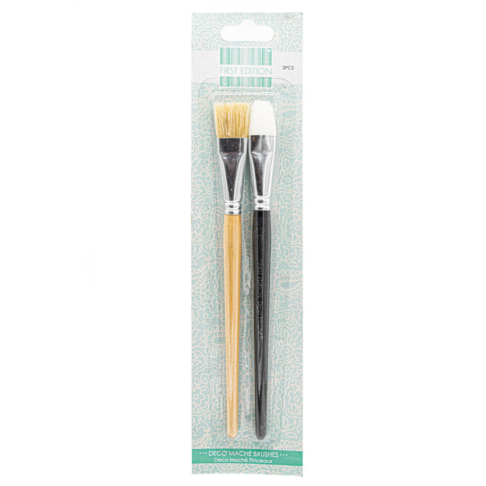 Brush Set First Edition Paper Mache 2 brushes