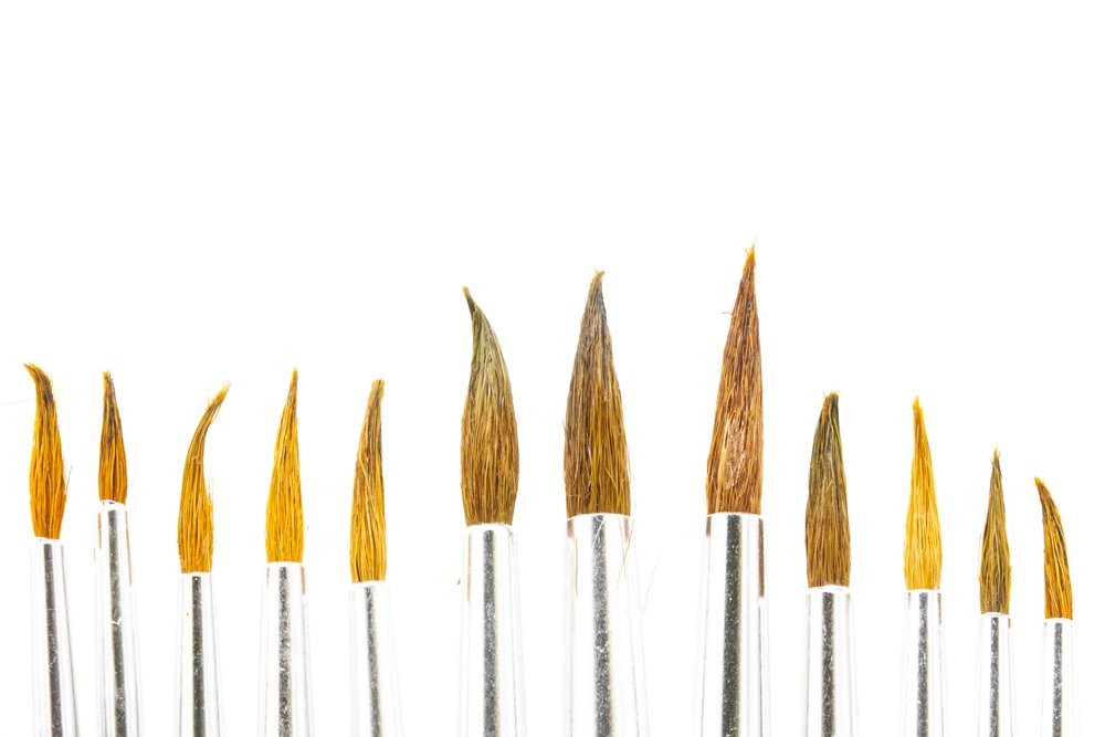 Natural Artist Brush Set Pack of 12 assorted
