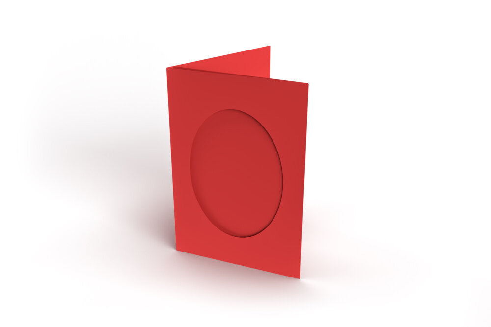 Cards Mini Assorted with Oval Aperture 3 Fold Pack 10 - M-5