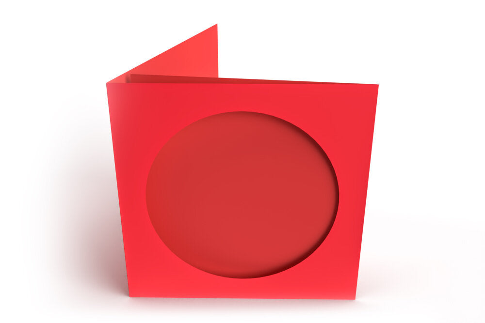 Cards Small Square Assorted with Round Aperture Pack 10 - SS-5