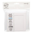 Cards Small Square White with Square Aperture Pack of 10 - SS-3