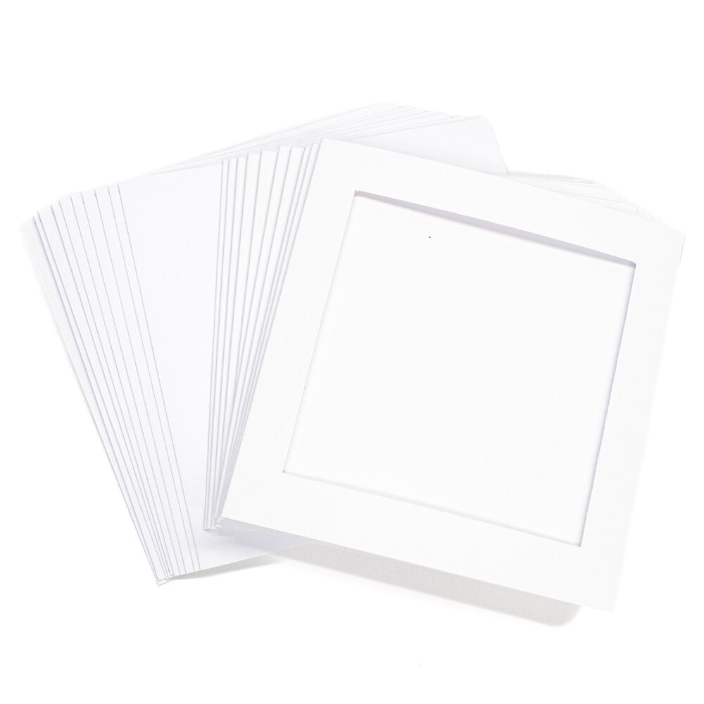 Cards Small SQ White - SQ Aperture PACK 50 -SS-3