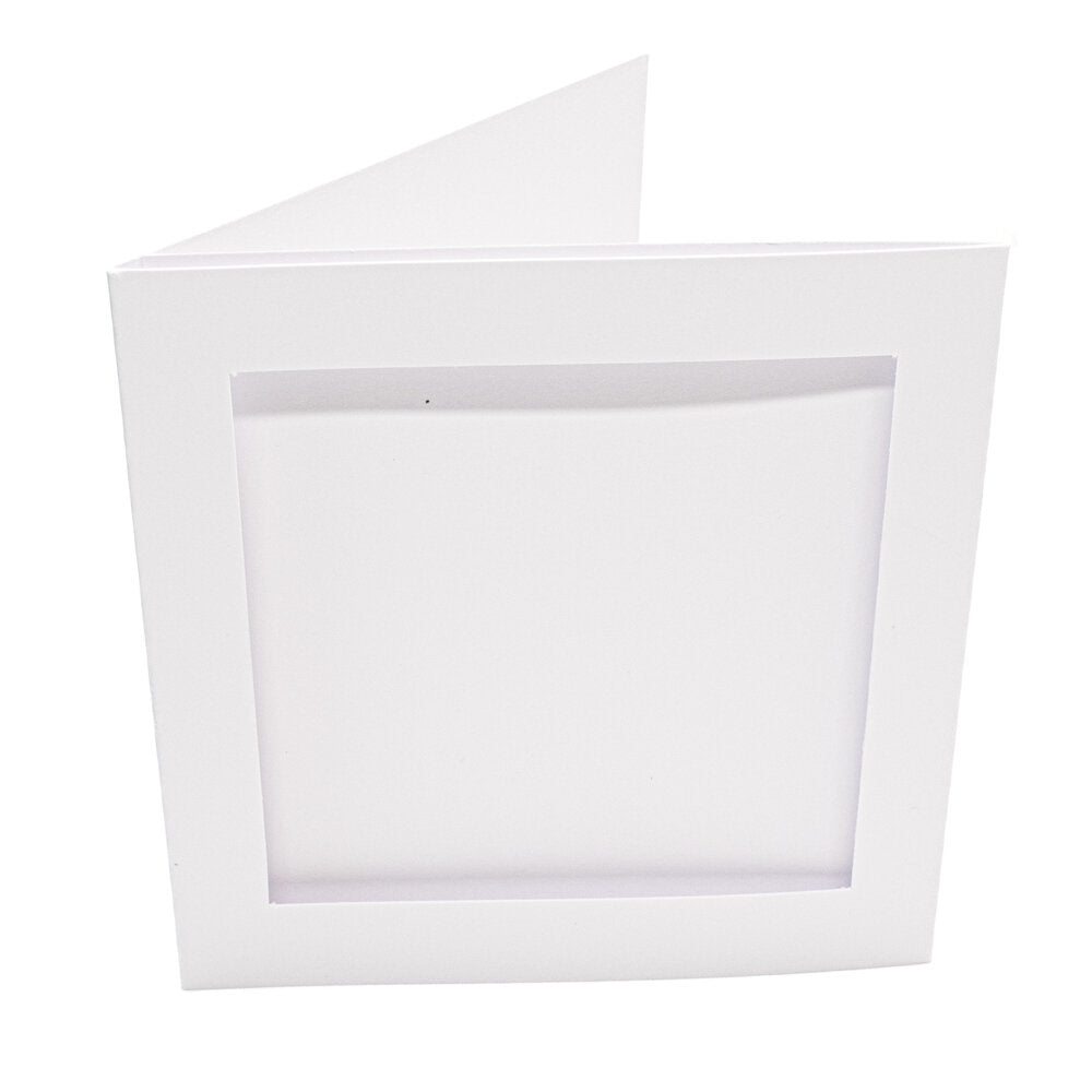 Cards Small SQ White - SQ Aperture PACK 50 -SS-3