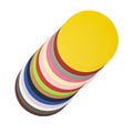 Card Circles 90mm dia Assorted Colours Pack 75