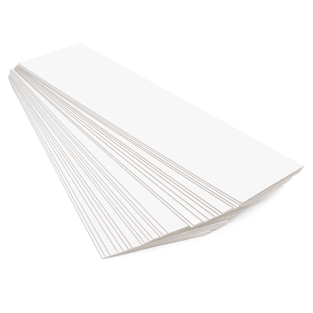 Construction Card White 1.2mm 10x33cm Pack of 25