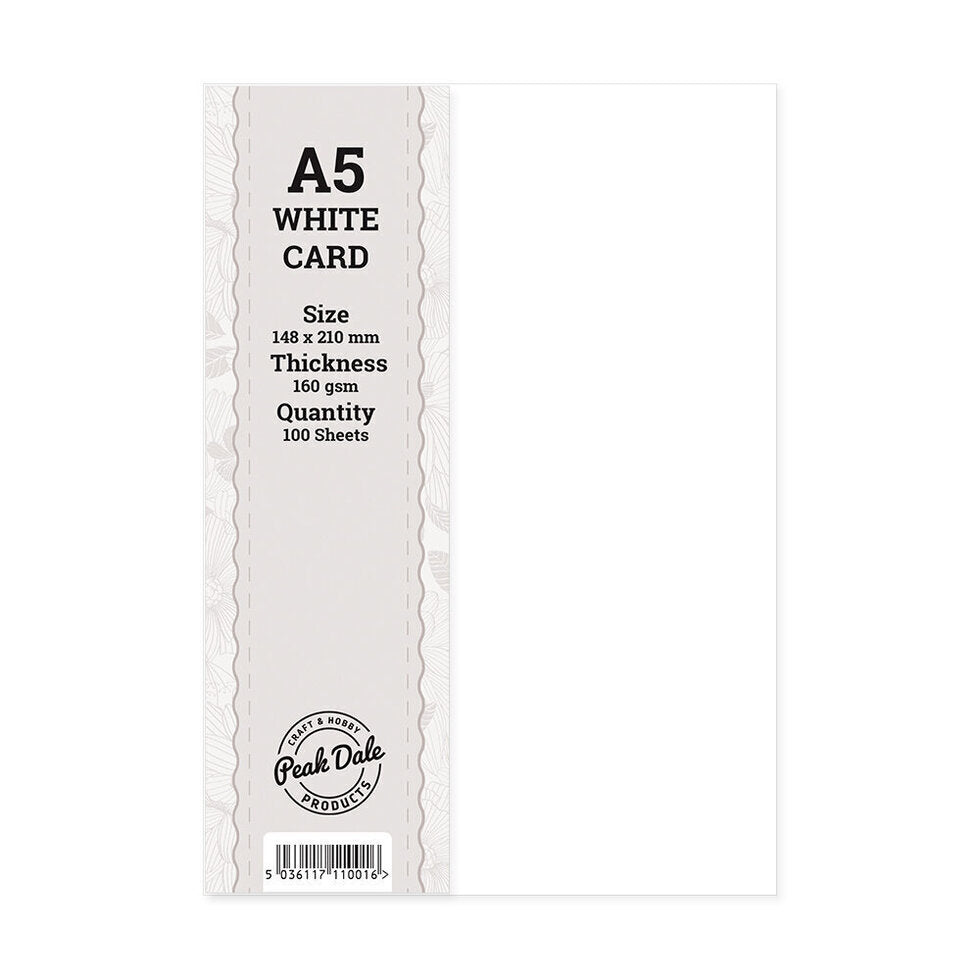 Cardstock A5 White Pack of 100 (160gsm)