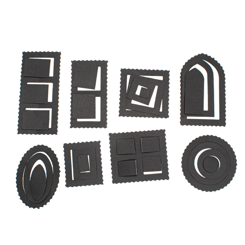 Card Window Pack Black/White Assorted Pack of 4