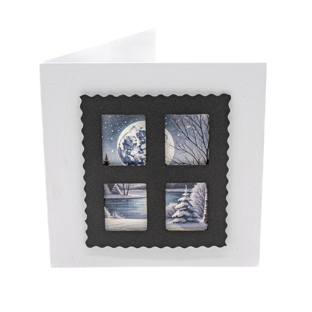 Card Window Pack Black/White Assorted Pack of 4