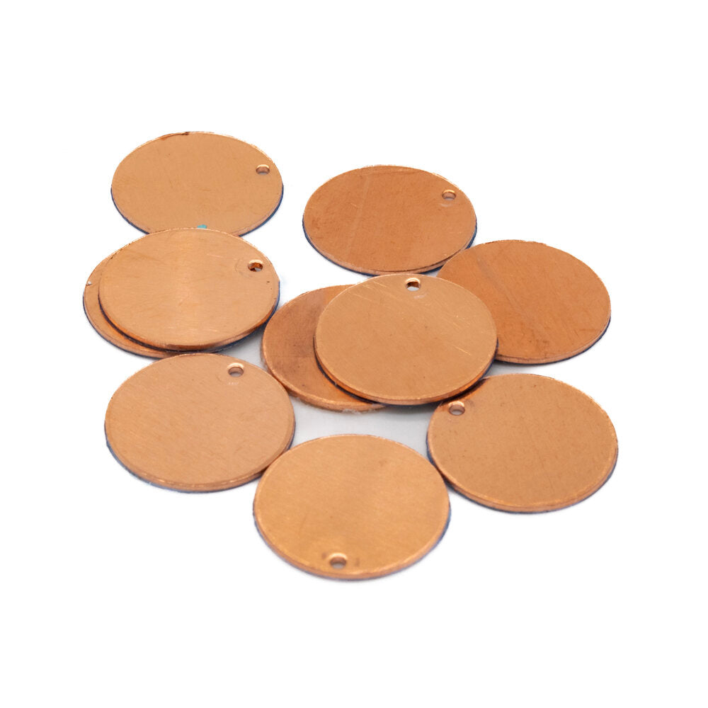 CB121 Round 19 mm Copper Pendant 10 Pack