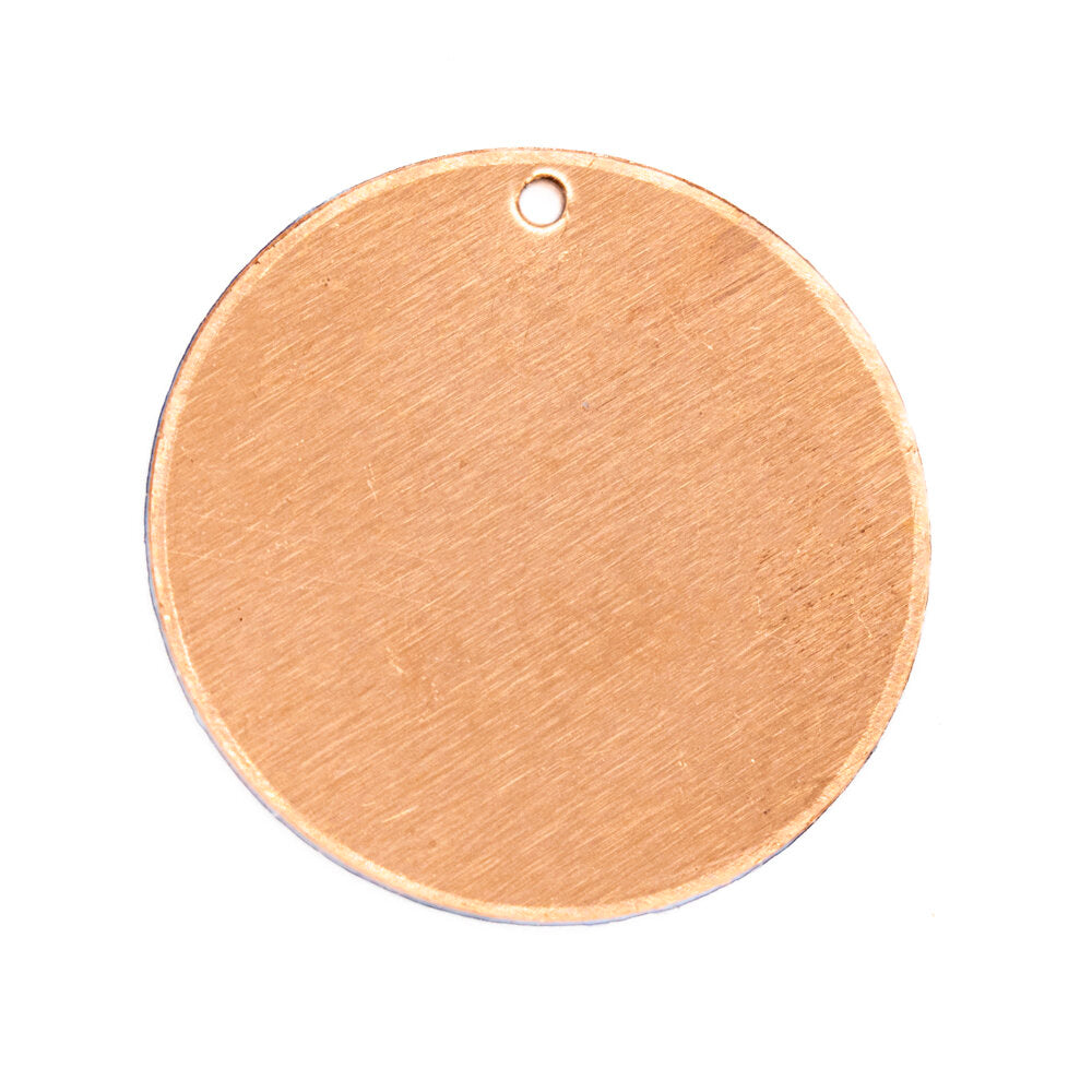 CB122 Round 25 mm Copper Pendant 10 Pack