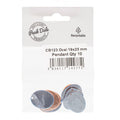 CB123 Oval 19x25 mm Copper Pendant 10 Pack