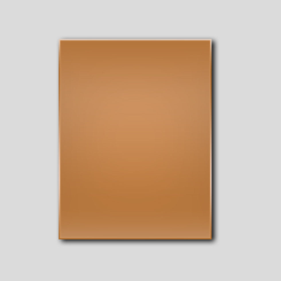 CB15 Oblong 25 x 12mm Copper Blank 10 Pack