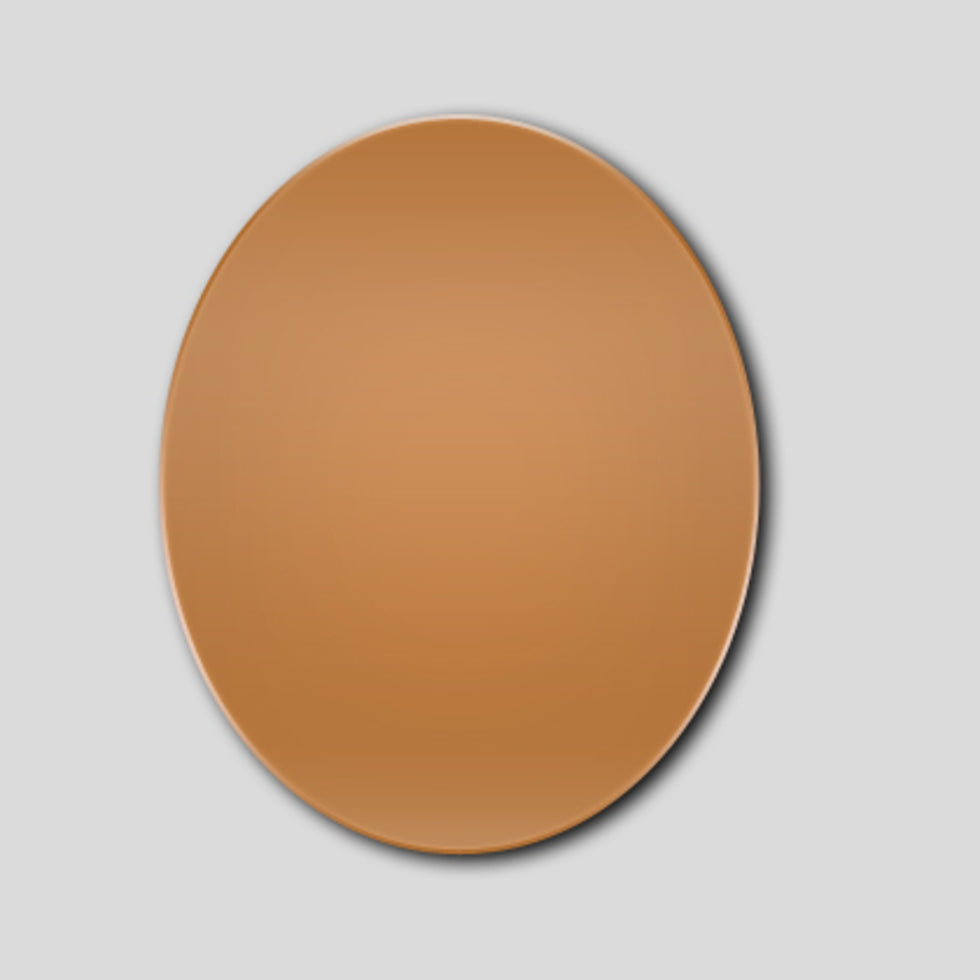 CB16 Oval 25 x 19 mm Copper Blank 10 Pack