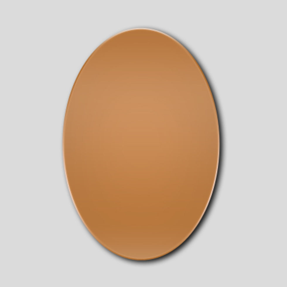 CB43 Oval 45 x 28mm Copper Blank 10 Pack