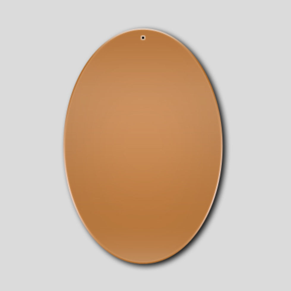 CB44 Oval 45x28mm Copper Pendant 5 Pack