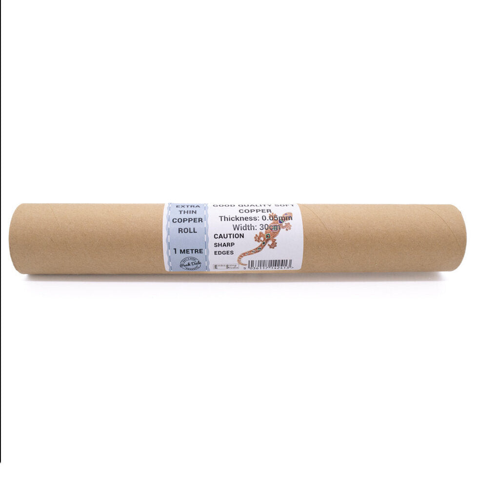 Copper Extra Thin Roll 0.05mm 30cm x 1mt