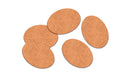 Cork Mat 175x125mm Oval Pack 5