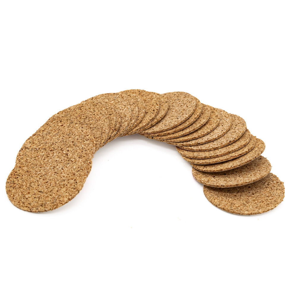 Cork Discs SELF ADHESIVE 40mm Pack of 24
