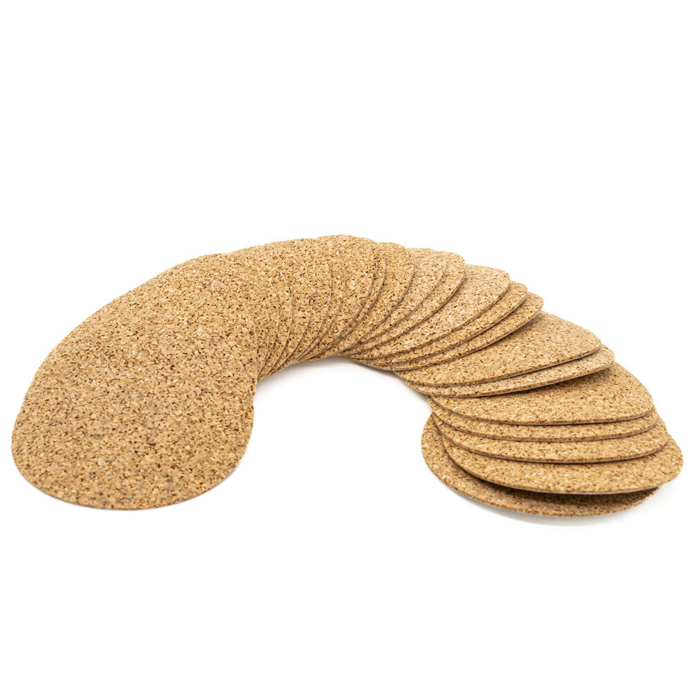 Cork Discs SELF ADHESIVE 70mm Pack of 24