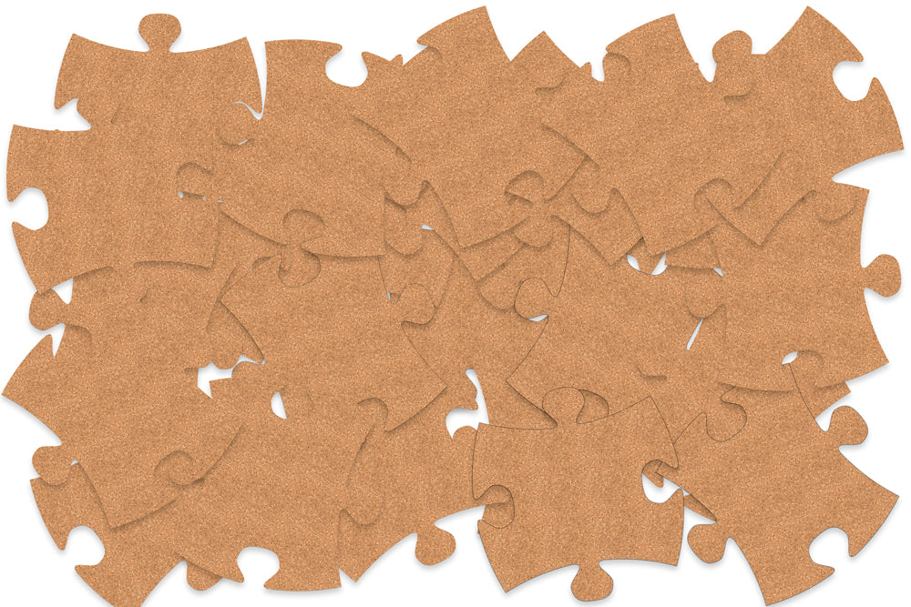 Cork Jigsaw Pieces 17cm BULK Pack of 25