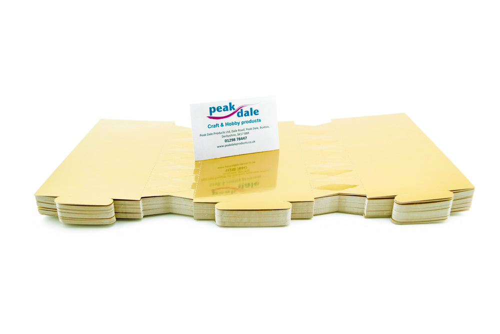 Cracker Board Metallic GOLD Pack of 50
