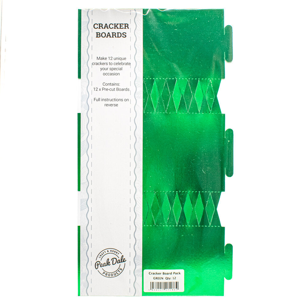 Cracker Board Metallic GREEN Pack of 12