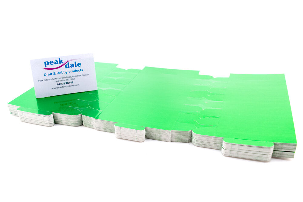 Cracker Board Metallic GREEN Pack of 50