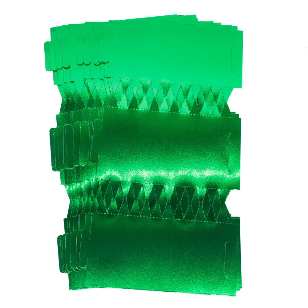 Cracker Board Metallic GREEN Pack of 12