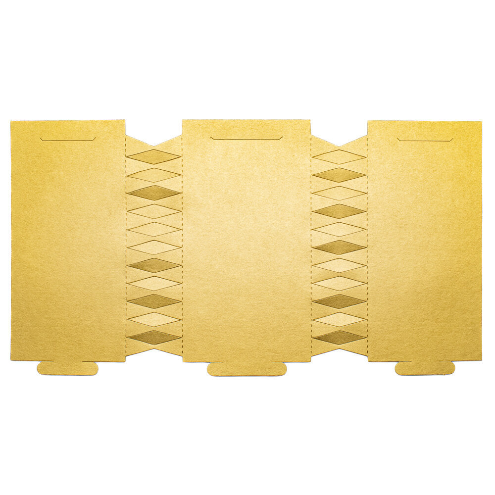 Cracker Board Satin GOLD Pack of 12