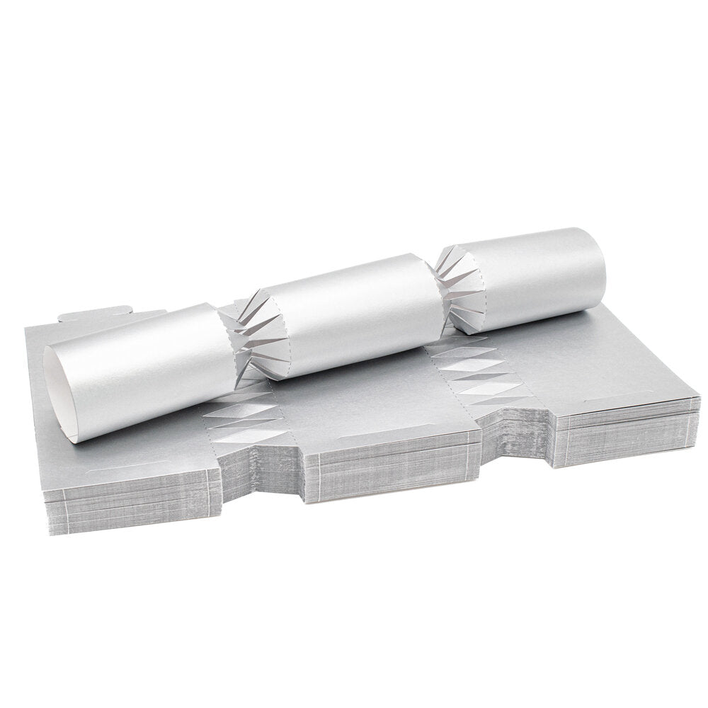 Cracker Board Satin SILVER Pack of 50