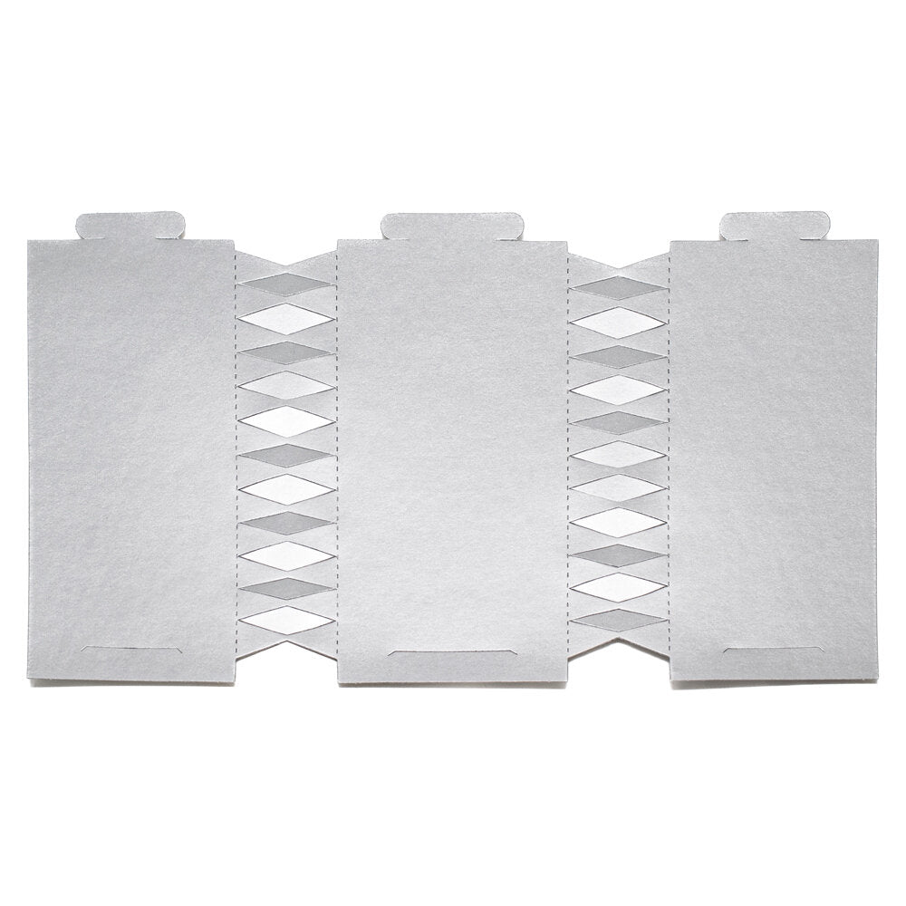 Cracker Board Satin SILVER Pack of 12