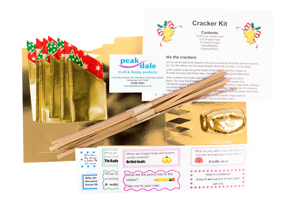 Cracker Kit Metallic GOLD makes 12