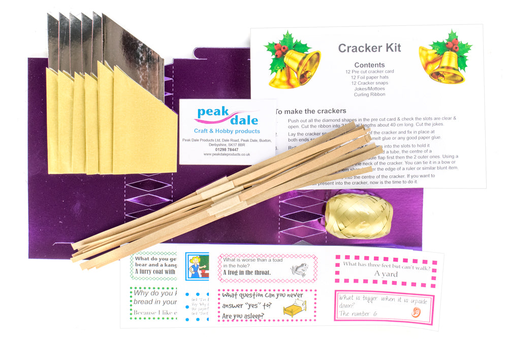 Cracker Kit Metallic PURPLE Makes 12