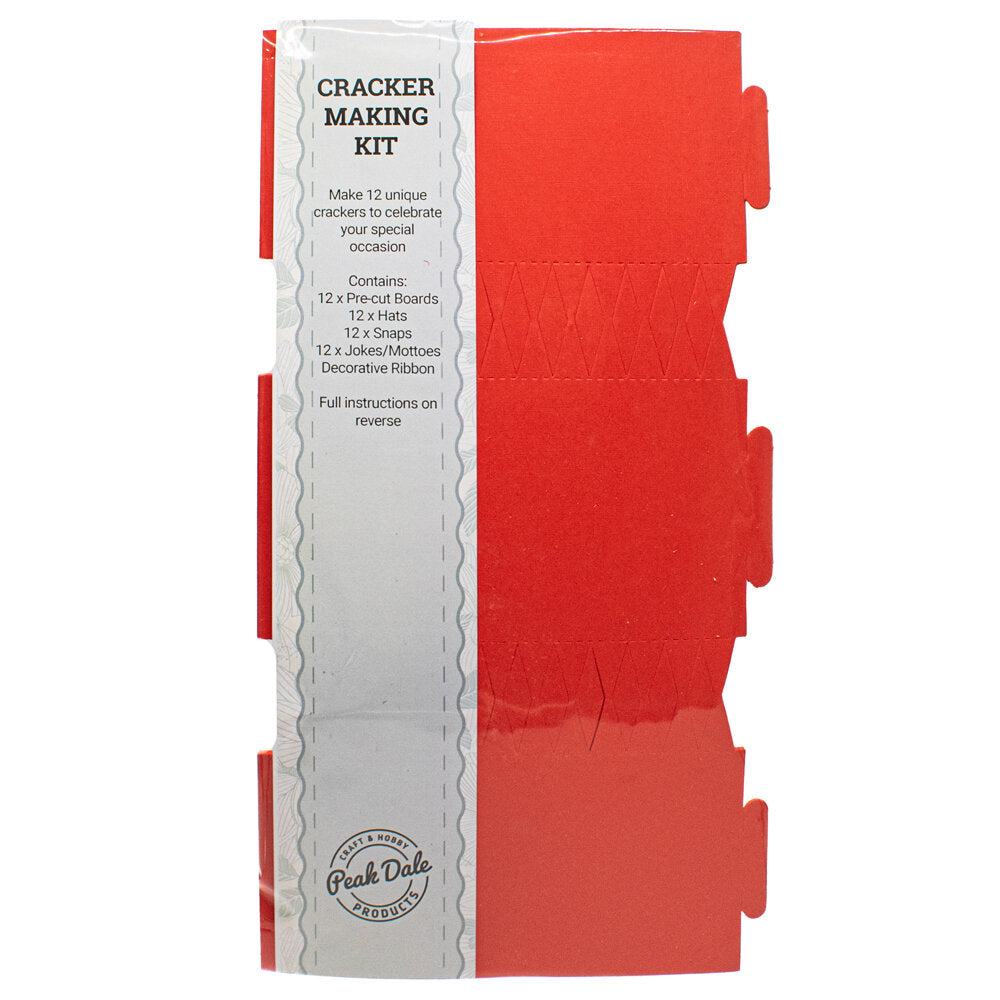 Cracker Kit Linen RED makes 12