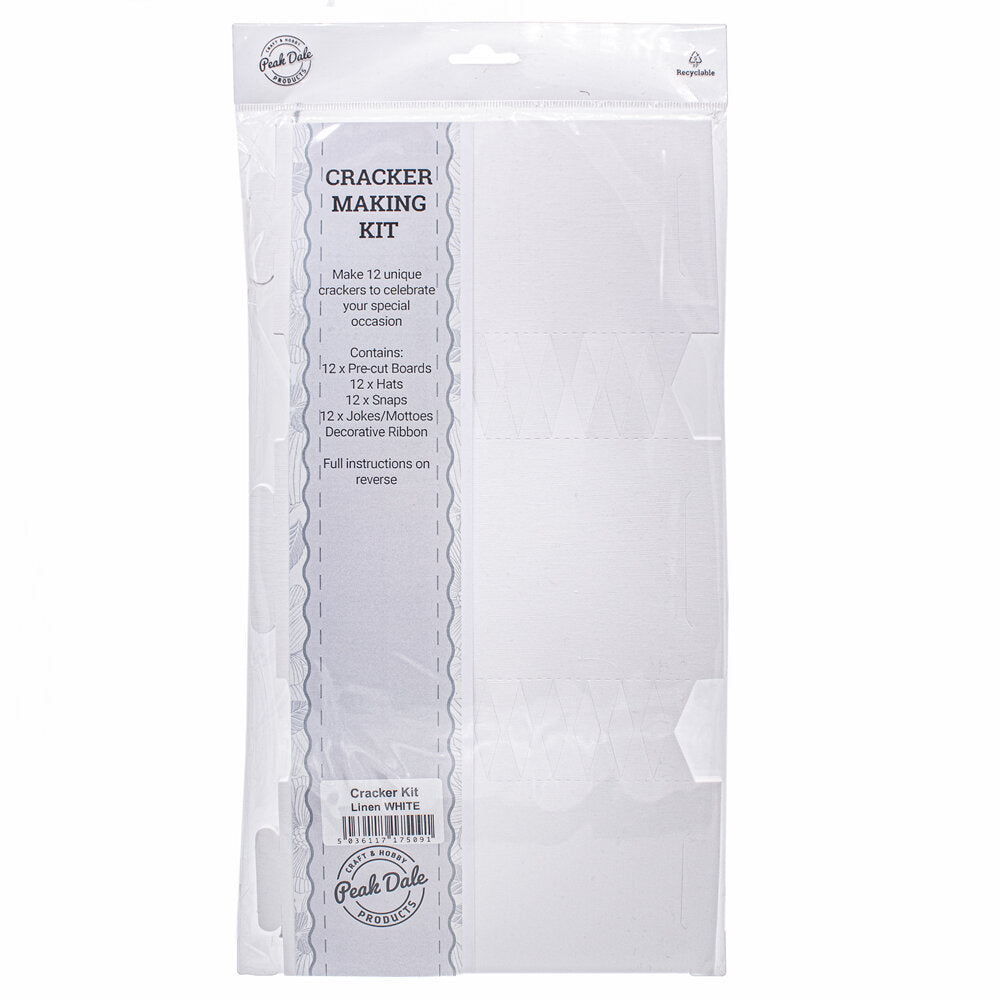 Cracker Kit Linen WHITE makes 12