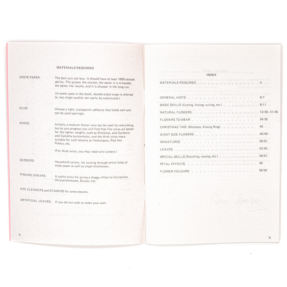 Crepe Paper Flowers Book