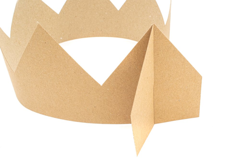 Crown Party Hat Brown Kraft Pack of 100