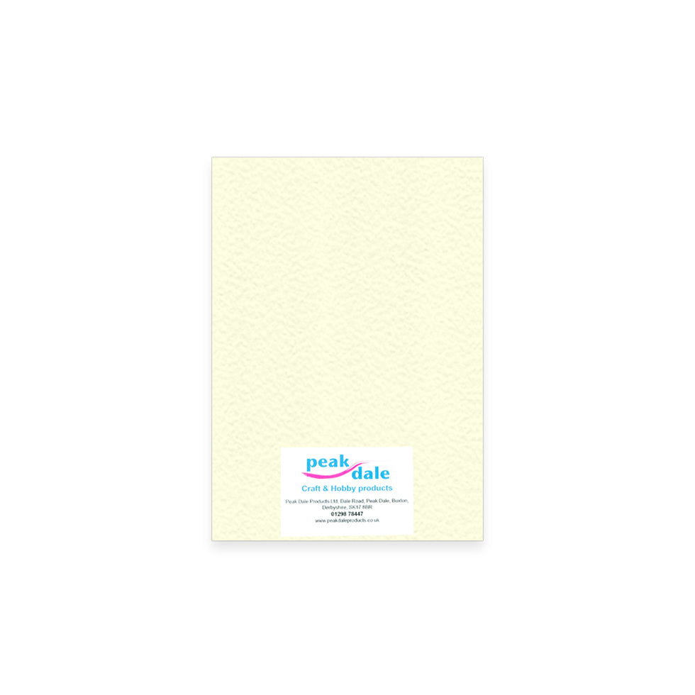 Cardstock A4 Hammered Cream Pack of 100 (300gsm)