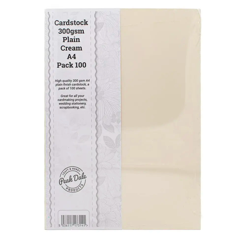 Cardstock A4 Cream Pack of 100 (300gsm)