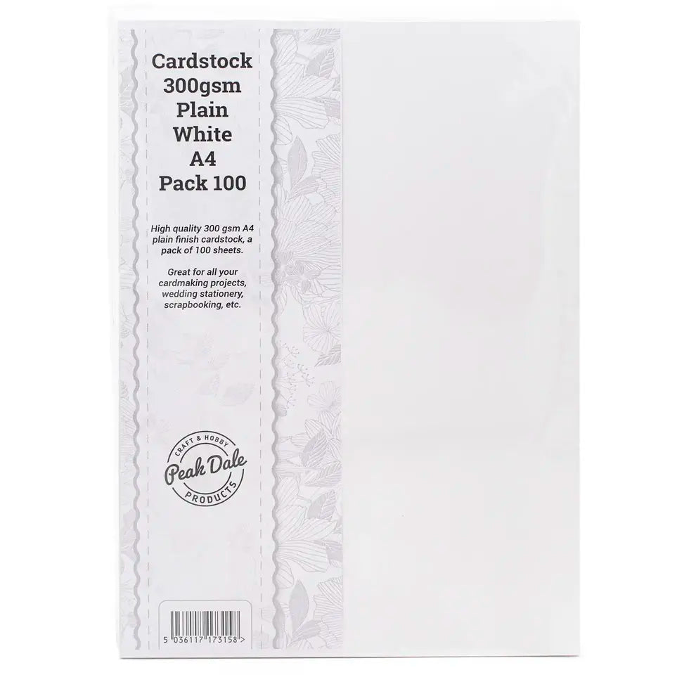 Cardstock A4 White Pack of 100 (300gsm)