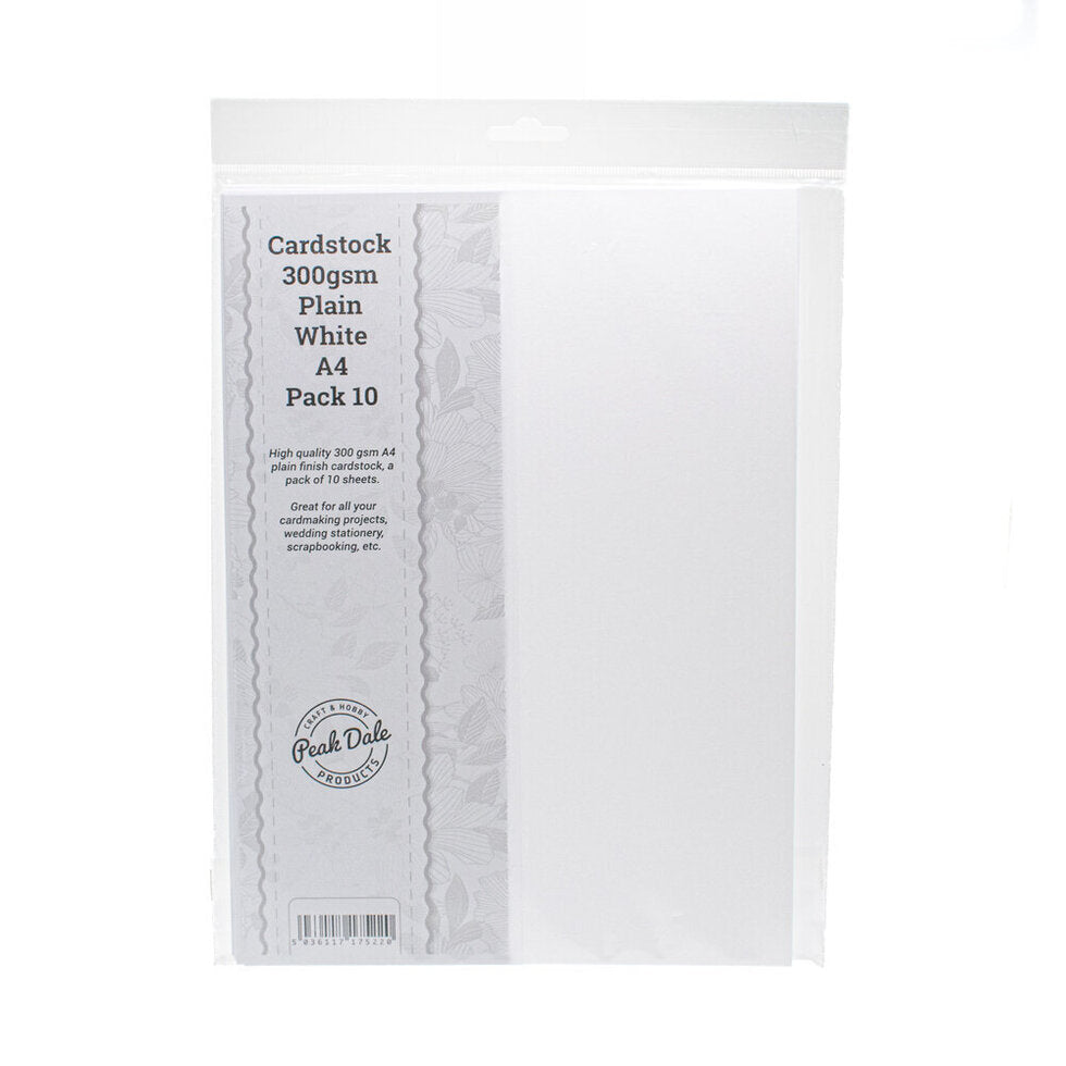 Cardstock A4 White Pack of 10 (300gsm)